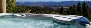 hot tub view mountains